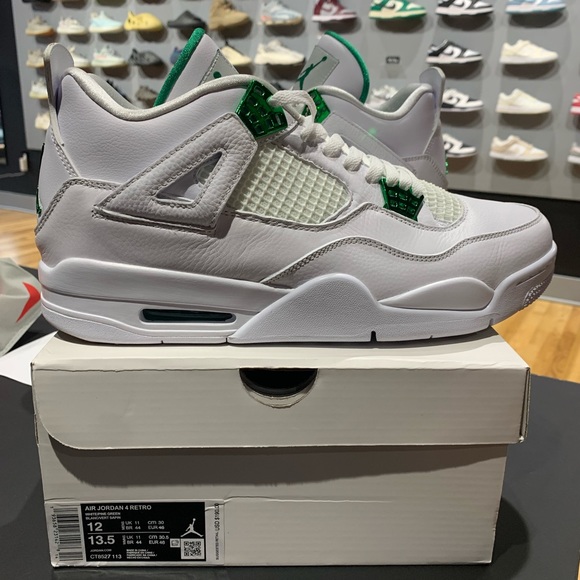 Jordan 4 Metallic Green (Lightly Used) - Picture 3 of 6